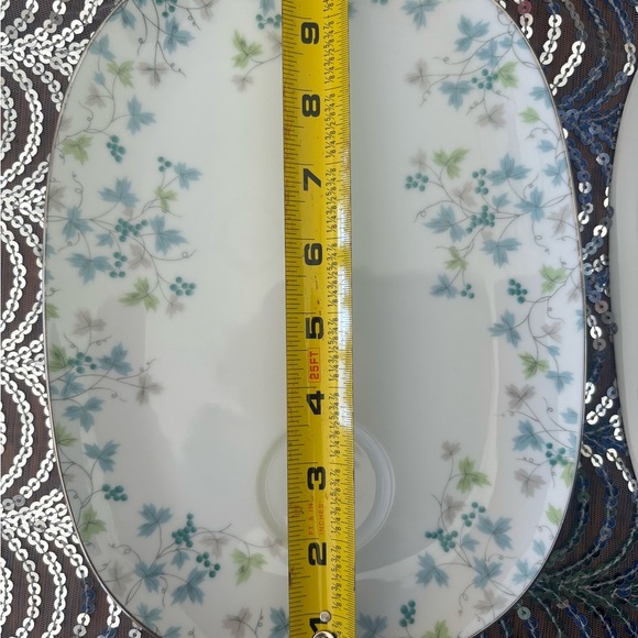 Vintage  Sango China Navarro Gray Floral #6283 dinner plates - Picture 7 of 8